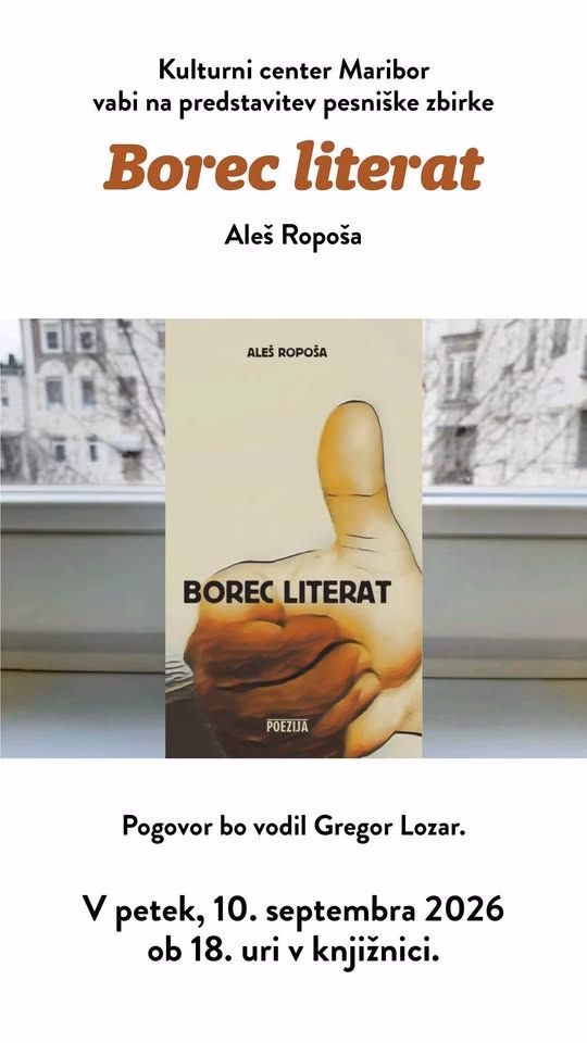 Book Presentation by Aleš Ropoša: Borec literat