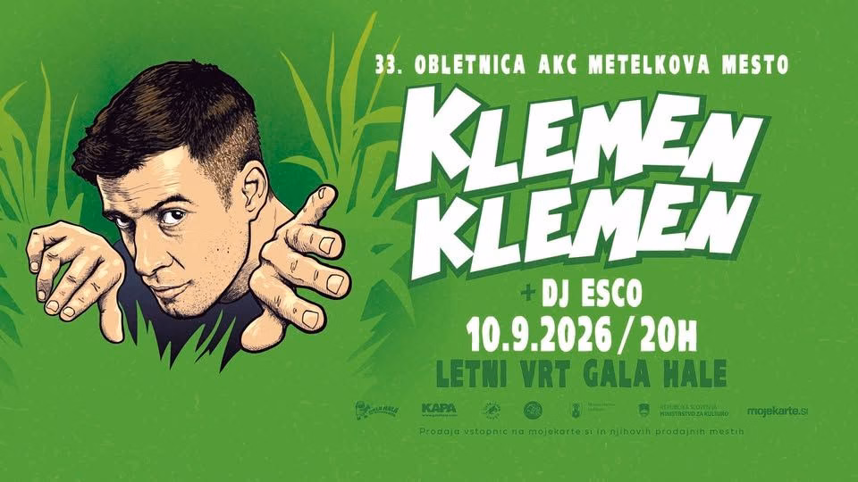 Klemen Klemen @ Letni vrt // 33rd Anniversary of AKC Metelkova mesto