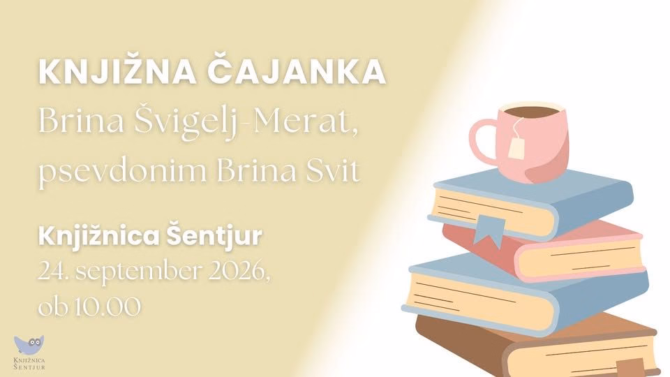 Knjižna čajanka: Brina Švigelj-Merat